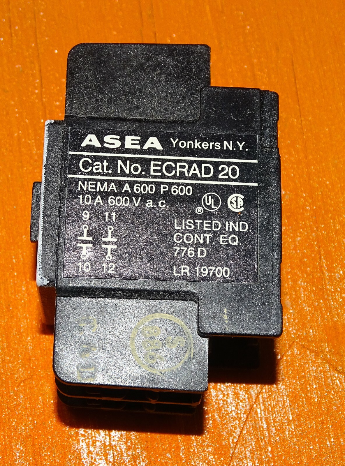 ASEA Auxiliary Contact Block Set #ECRAD20