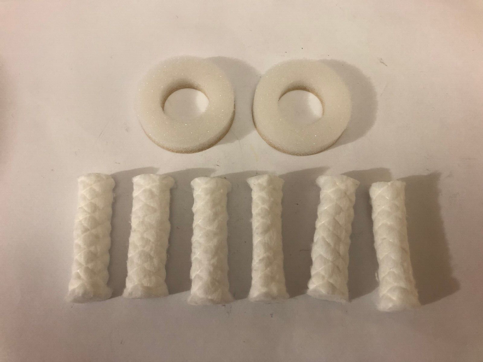 LIONEL PARTS  3927, (2)SELF STICKING SPONGE & (6)WIPERS FOR TRACK CLEANING CAR