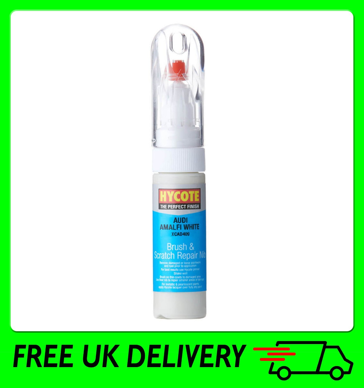 Hycote Audi Amalfi White Touch In Paint 12.5 ml [XCAD409]  LY9K/Y5