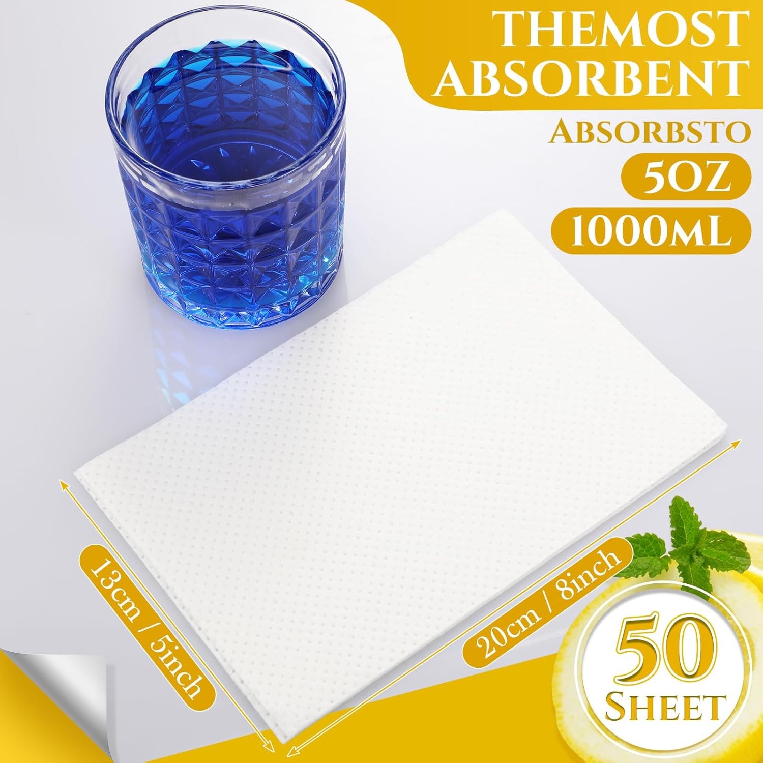 TrelaCo 50 Pcs Absorbent Pads Scented Commode Disposable Bedpan Liners...