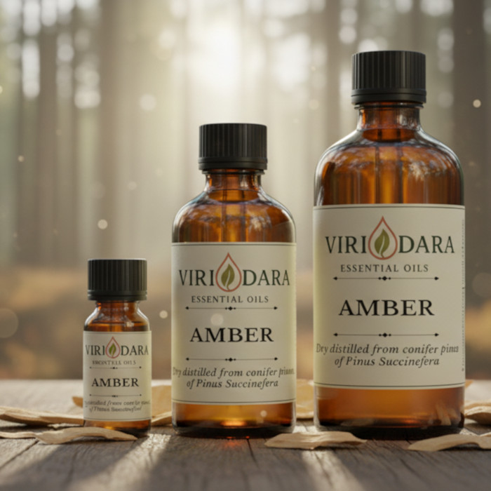 Organic Amber Essential Oil – 100% Pure & Natural – Free Shipping