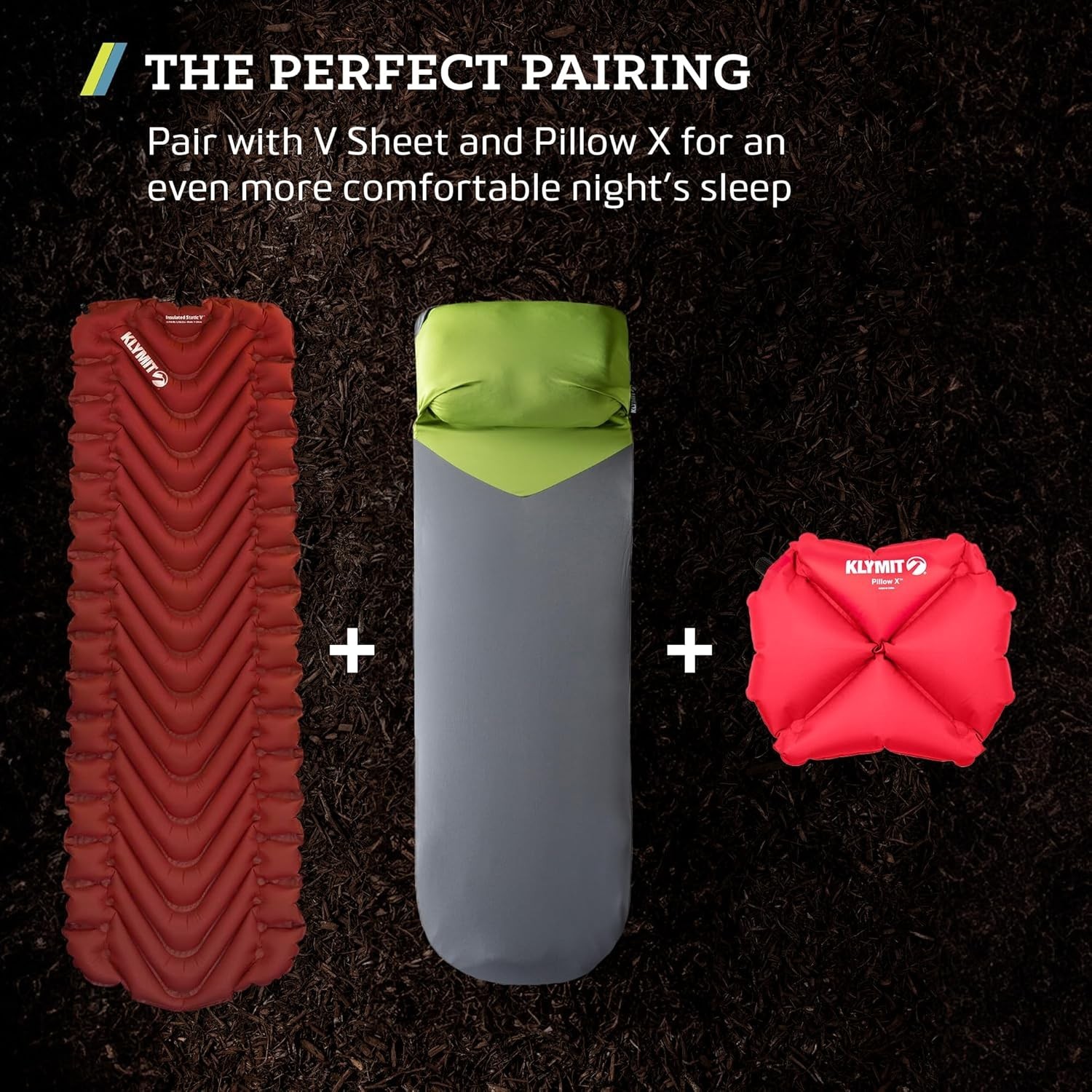 Insulated Static V Inflatable Sleeping Pad 72x23 Lightweight Camping Mattress...