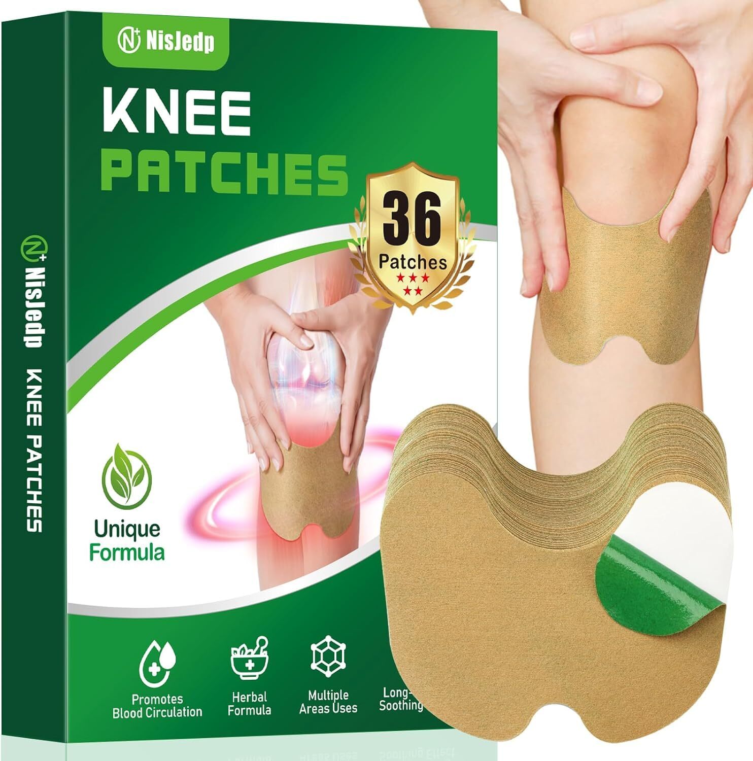 Pain Relief Patches,36 Pcs, Wormwood Relieving of Joint Pains Knee,Back,Shoulder