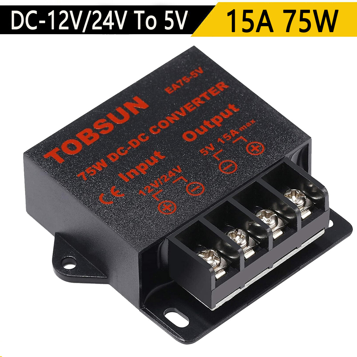 DC 12V/24V To 5V 15A 75W Step Down Voltage Regulator Power Converter Transformer