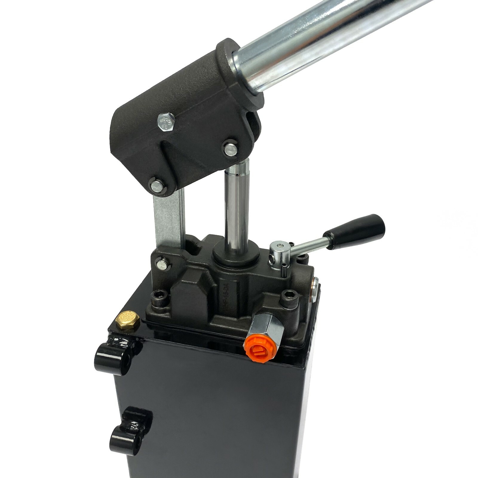 Hydraulic piston hand pump with valve for double acting cylinder 2.7 CID