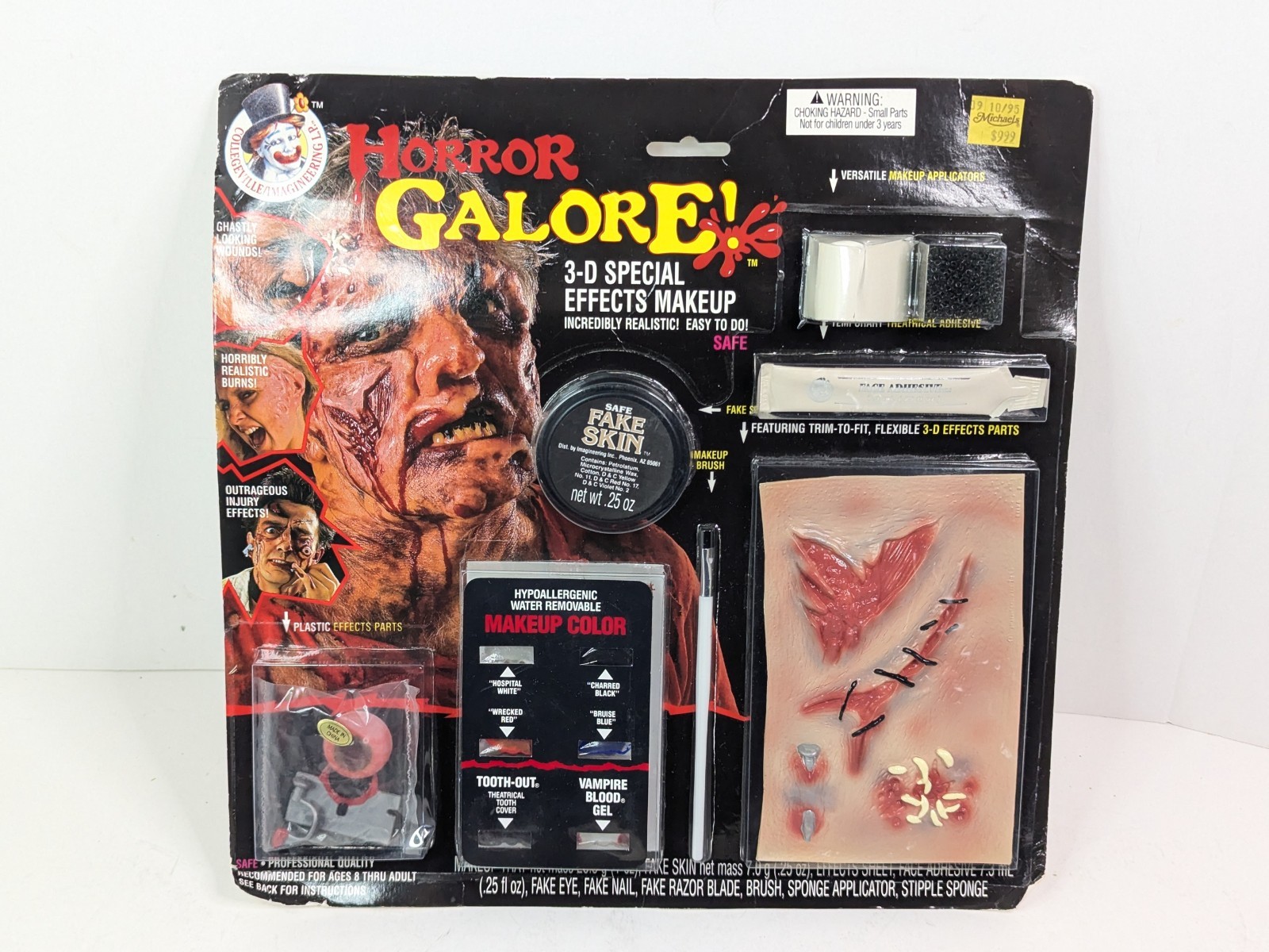 Collegegeville Horror Galore! 3D Special Effects Make Up Realistic Ghastly 1995