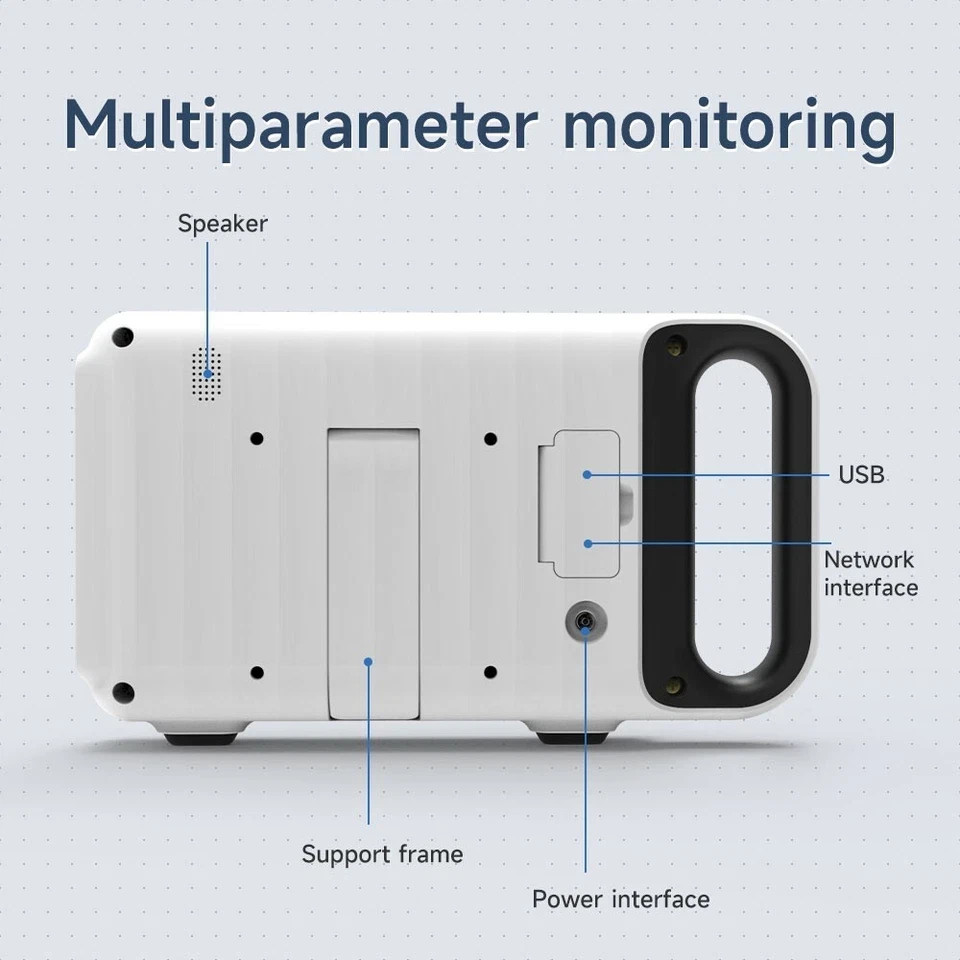 7 Inch Touch Screen Portable Multi-parameter Patient Monitor Vital Signs Monitor