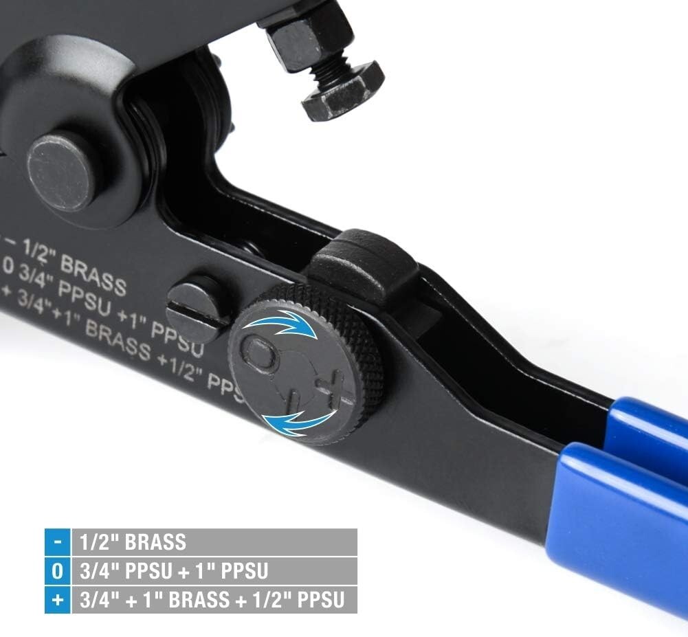 Easy Multi-Size PEX Crimp Ring Removal Tool - 1/2", 3/4", Copper Crimp Rings