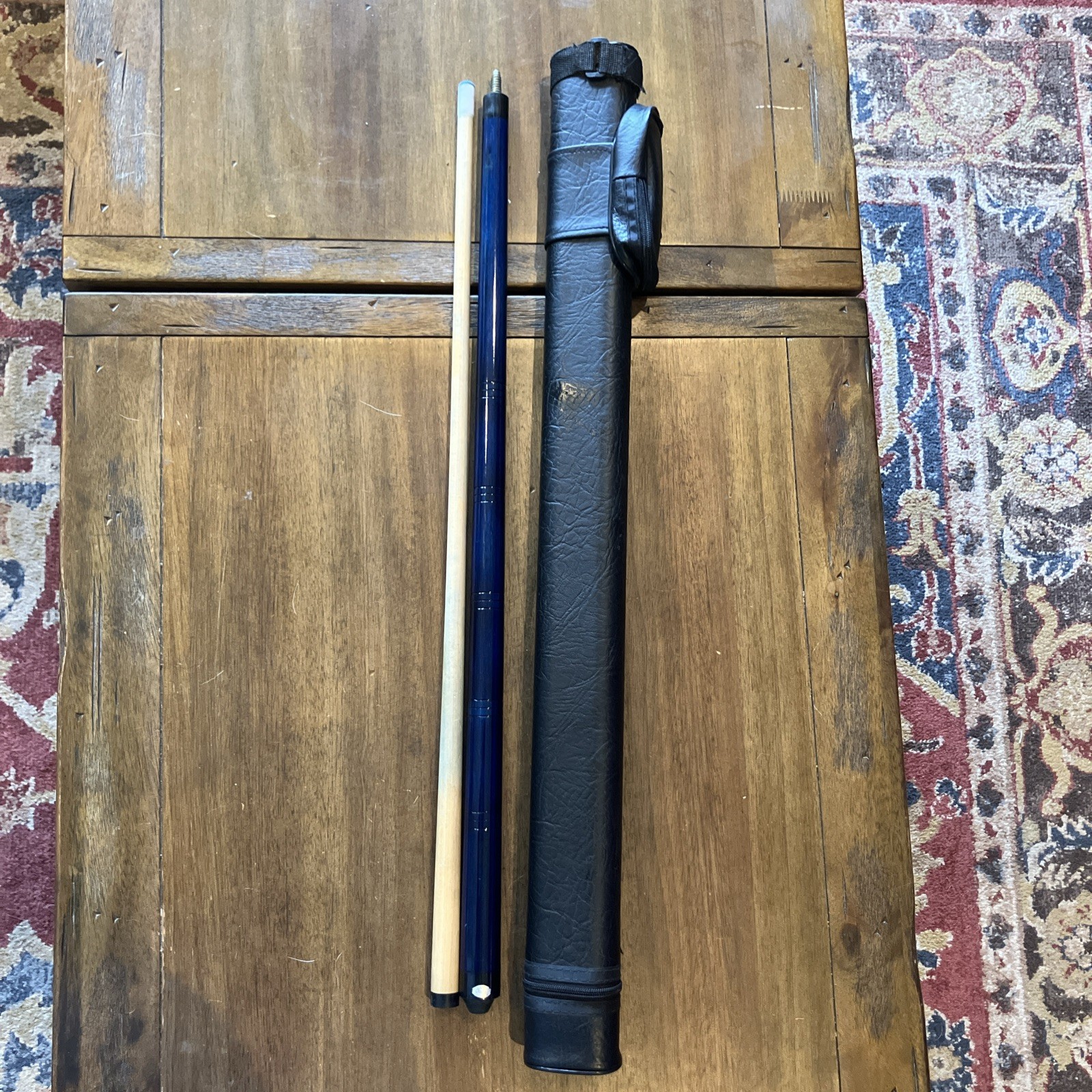 Vintage Tournament Choice Pool Cue and case 57.5” 20 Oz