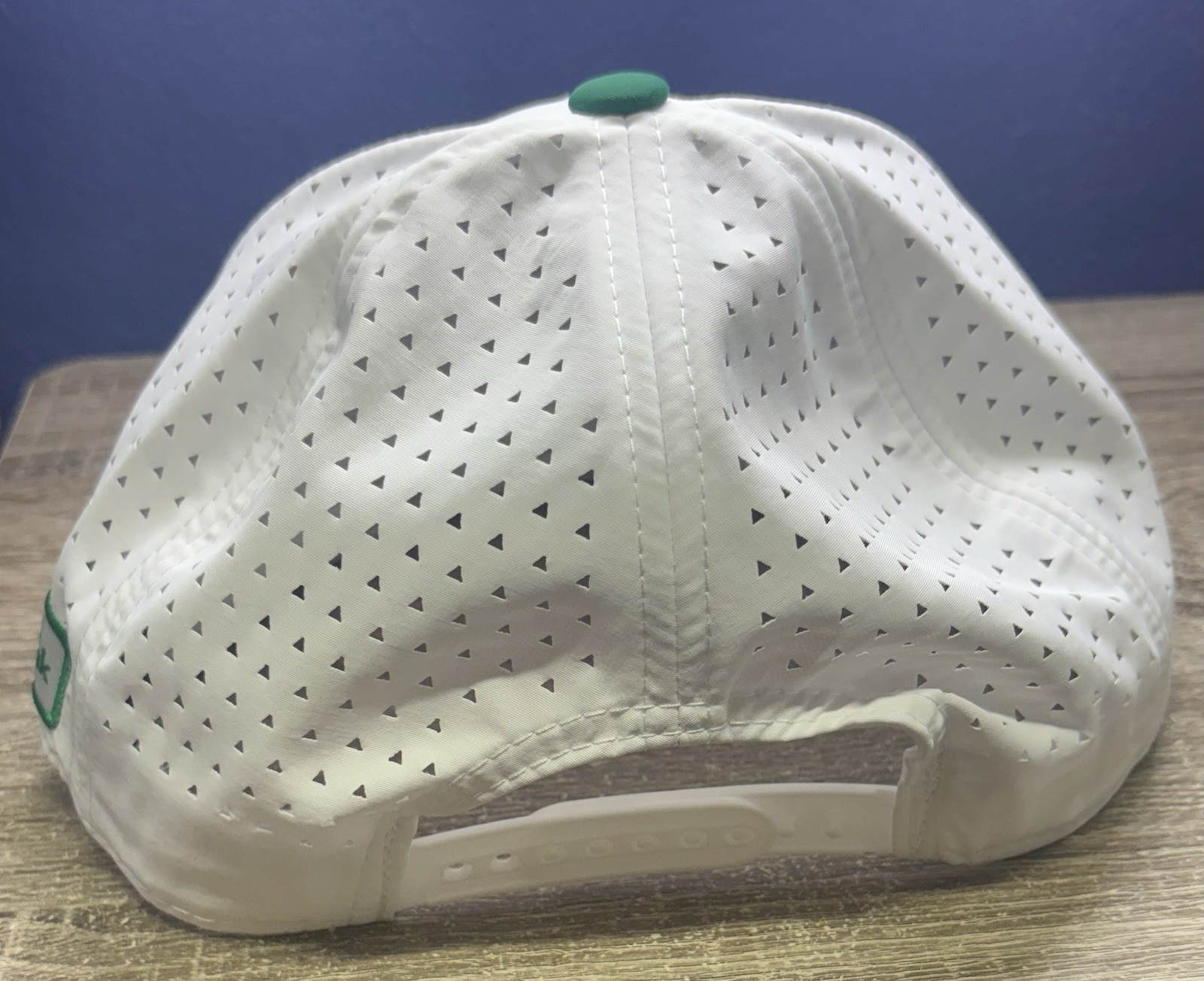 Springfield Cardinals White & Green flat bill designer hat breathable mesh back