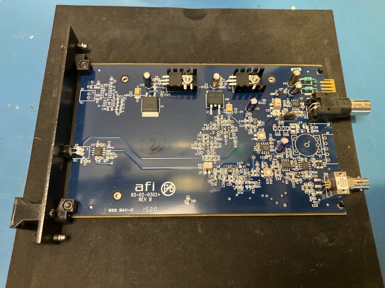 American Fibertek RRM-1605 CCTV Fiber Optic Receiver Up the Coax PTZ Card AFI