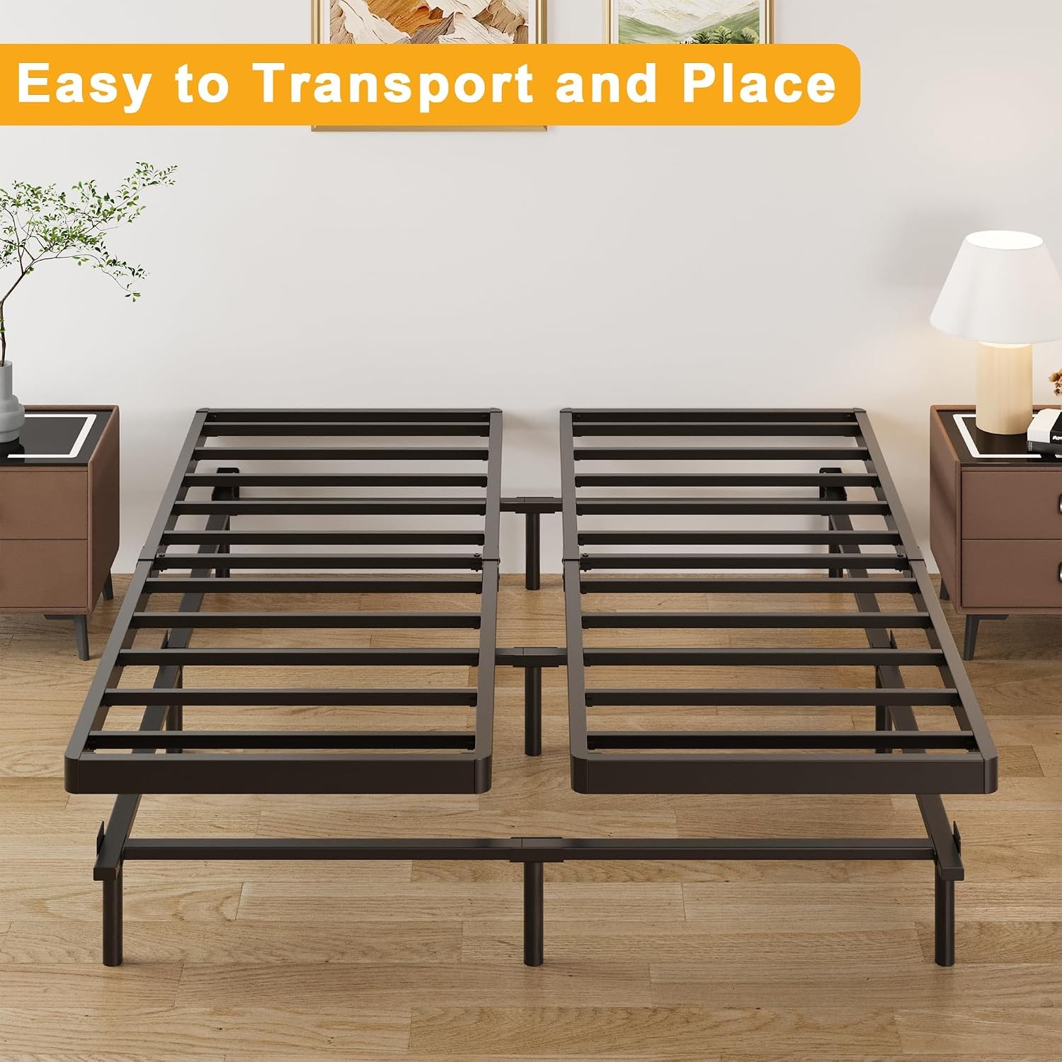 2 Inch Split Full Size Box Spring Low Profile Heavy Duty Metal Full Size Bunkie