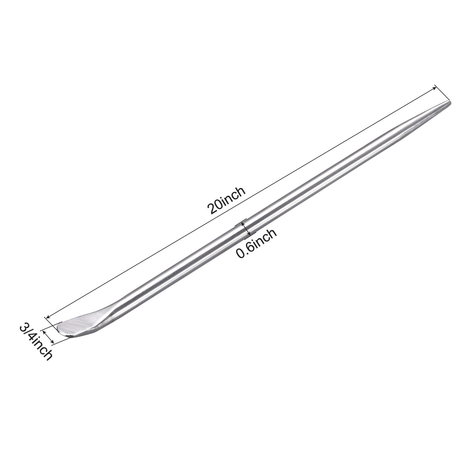 20" Aligning Pry Bar Round Crowbar Prying Aligning Steel Studs