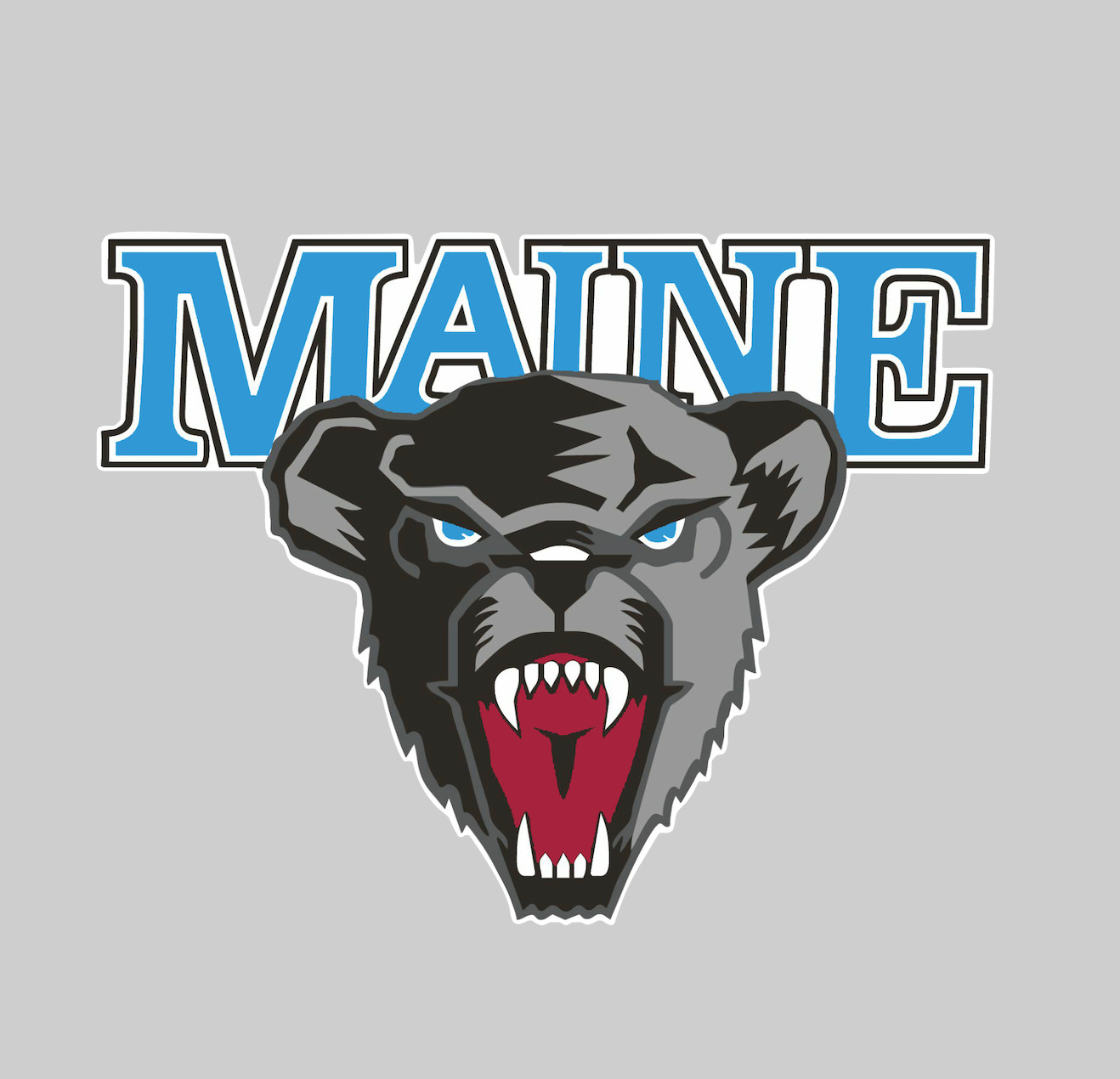 Sticker - Maine Black Bears Logo - Die Cut Laminated Vinyl Decal