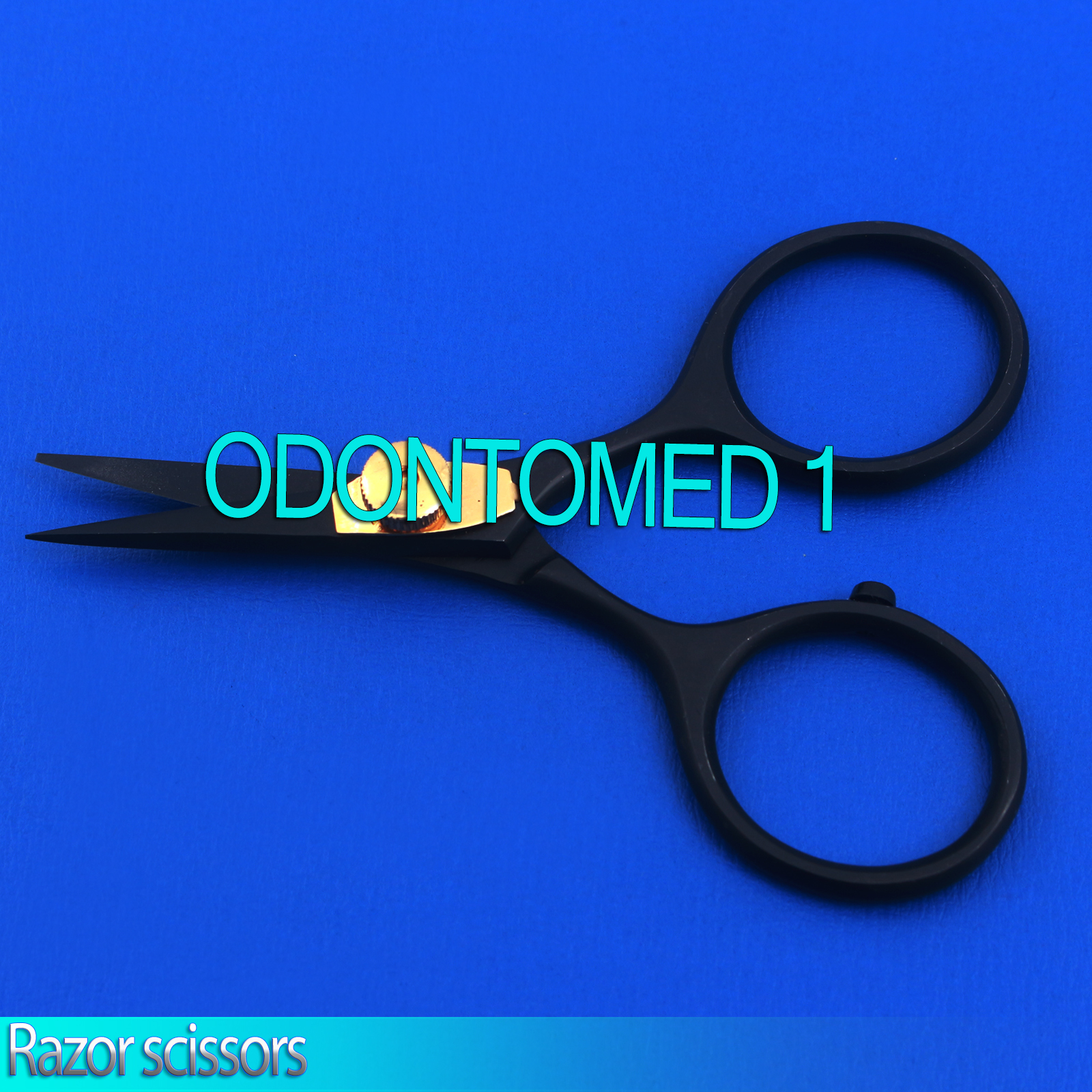 Full Black Fly Tying Razor Scissors 4" Straight Super Sharp Blades BTS-36