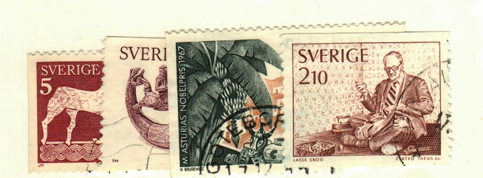 Sweden #954, 1175, 1195, 1564 used