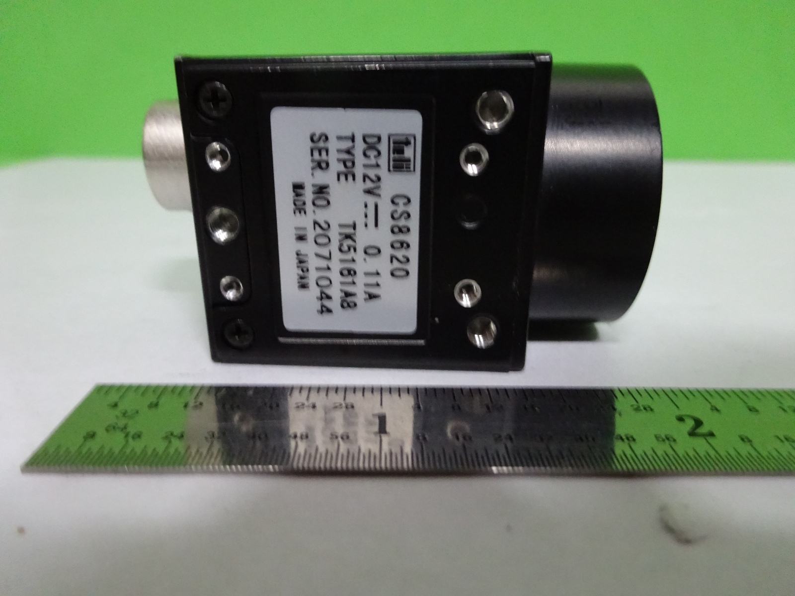 MICROSCOPE PART CAMERA TELI CCD CS8620 OPTICS AS IS BIN#W3-39