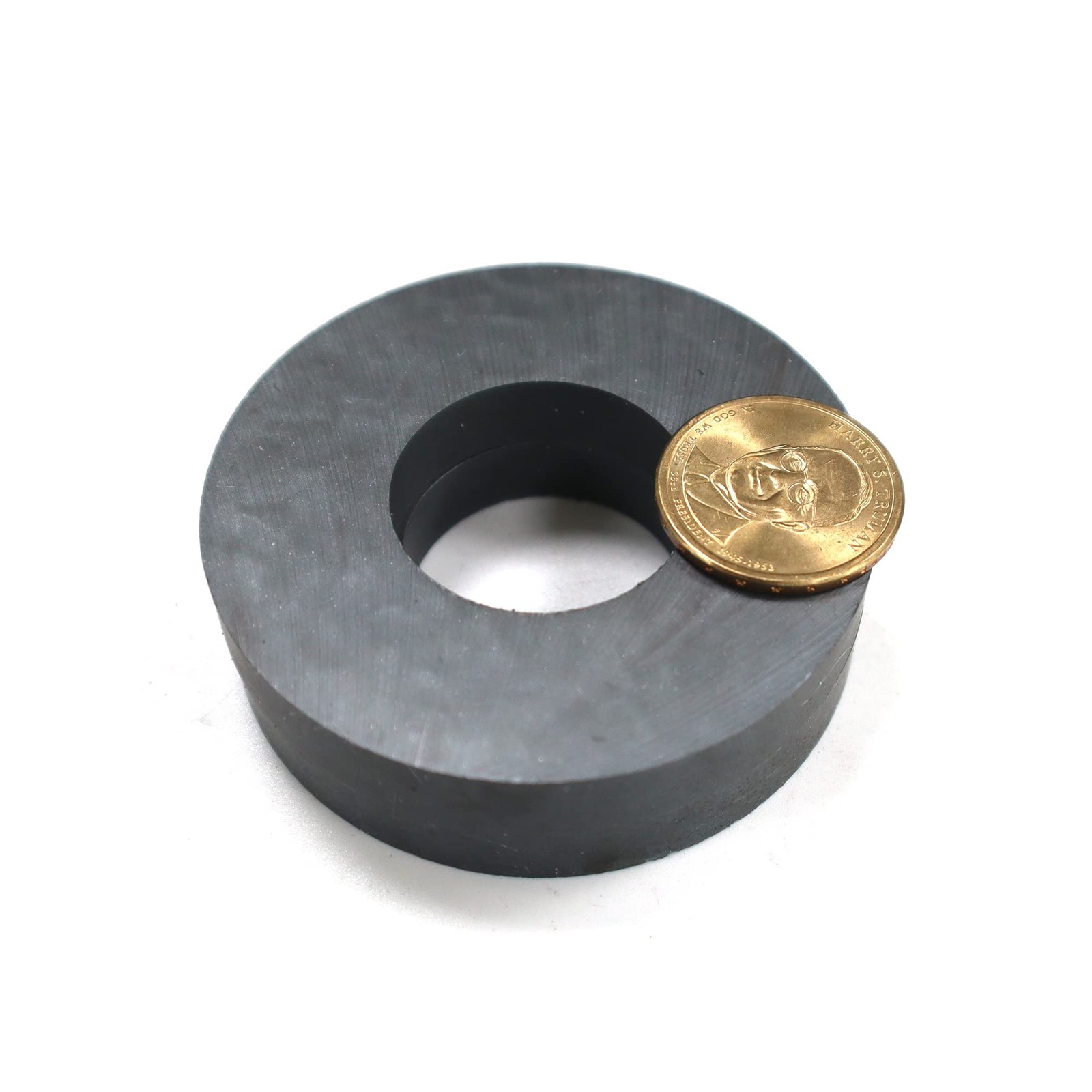 Large Ceramic Donut Magnets 2.87 Od 1.26 Id X 0.4 Thick Ferrite Ring Magnets