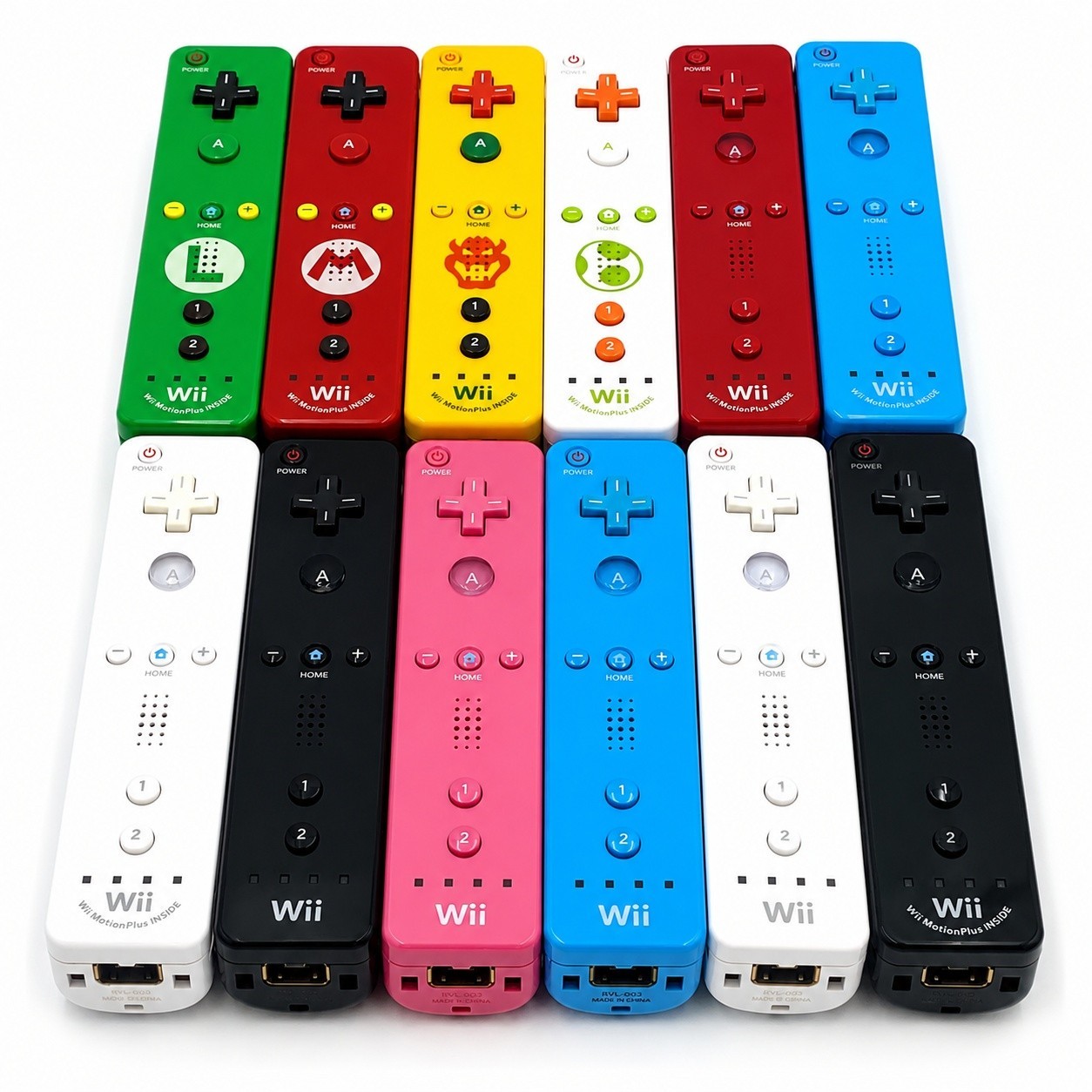 Nintendo Wii Controller Authentic OEM Wii Remote Motion Plus Pick Your Color