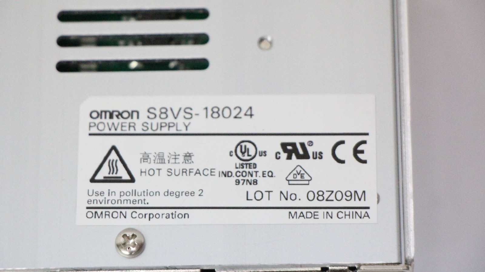 Omron Power Supply S8VS-18024