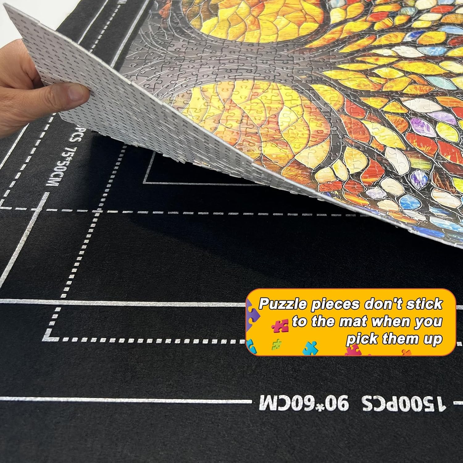 Puzzle Mat Rollup for Jigsaw Puzzles Storage Matt Roll up Puzzle Board Saver wit