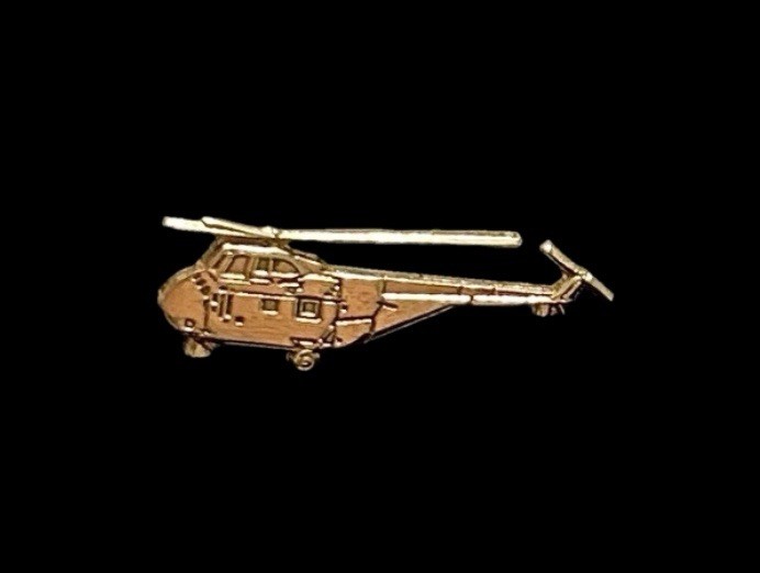 SMALL MILITARY HELICOPTER PIN
