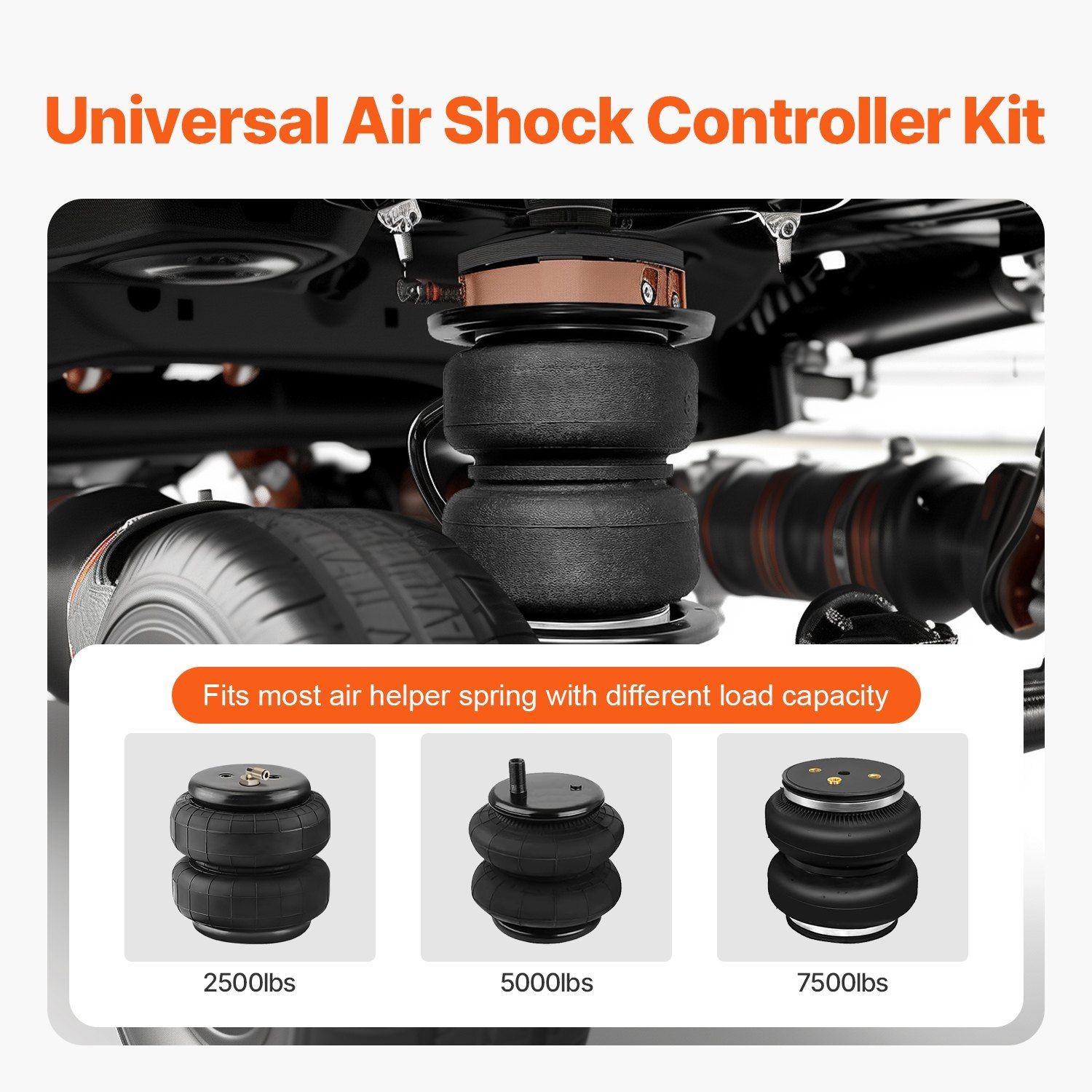 100PSI Air Ride Kit: Wireless App Control, Single Path