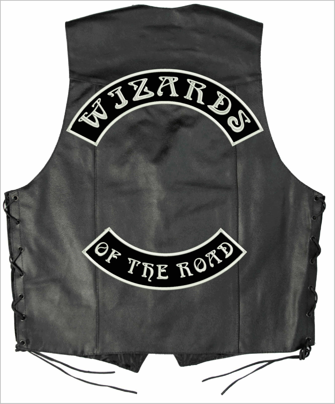 Best CUSTOM ROCKER SET Motorcycle Patch Set: Top 16" + Bottom 13" large patches