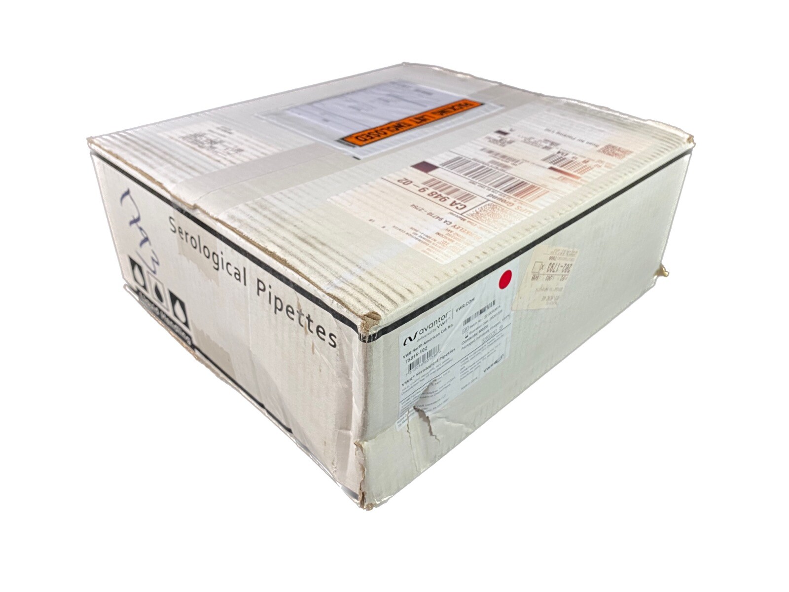 VWR Polystyrene 1mL Disposable Graduated Serological Pipette 75816-102 (500/pk)