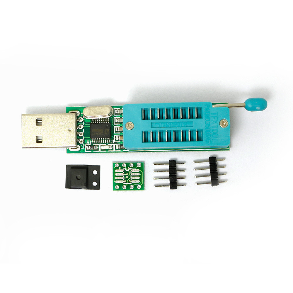 24CXX 24LCXX Programmers EEPROM Reader Writer+24C02 + SOP to DIP Block USB Port