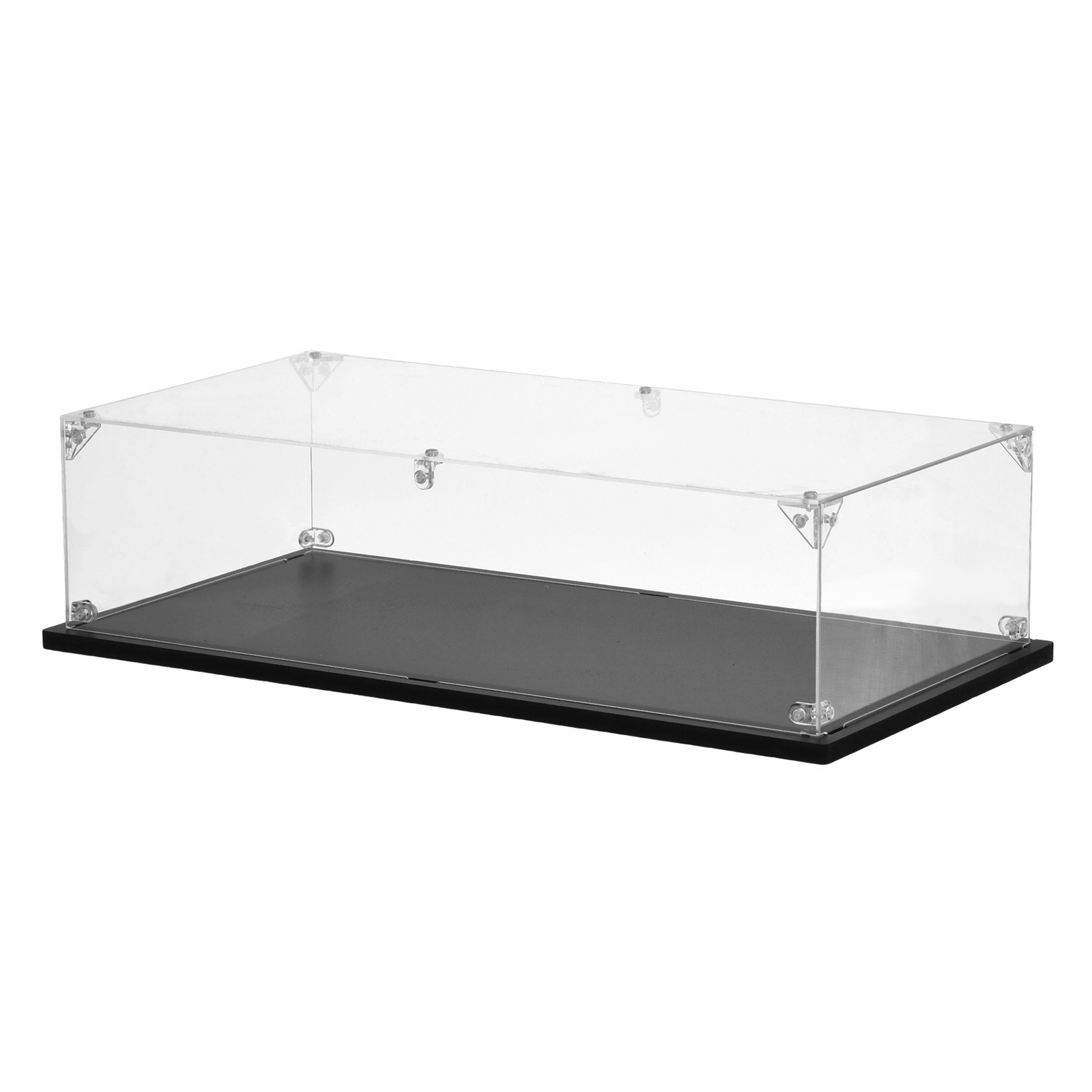 Acrylic Display Case, 15.8"x8"x4" Clear Display Box Assemble Dustproof