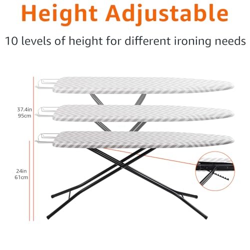 SIZE FOLDABLE IRONING BOARD CHEVRON - AMAZON BASICS HEIGHT ADJUSTABLE FULL