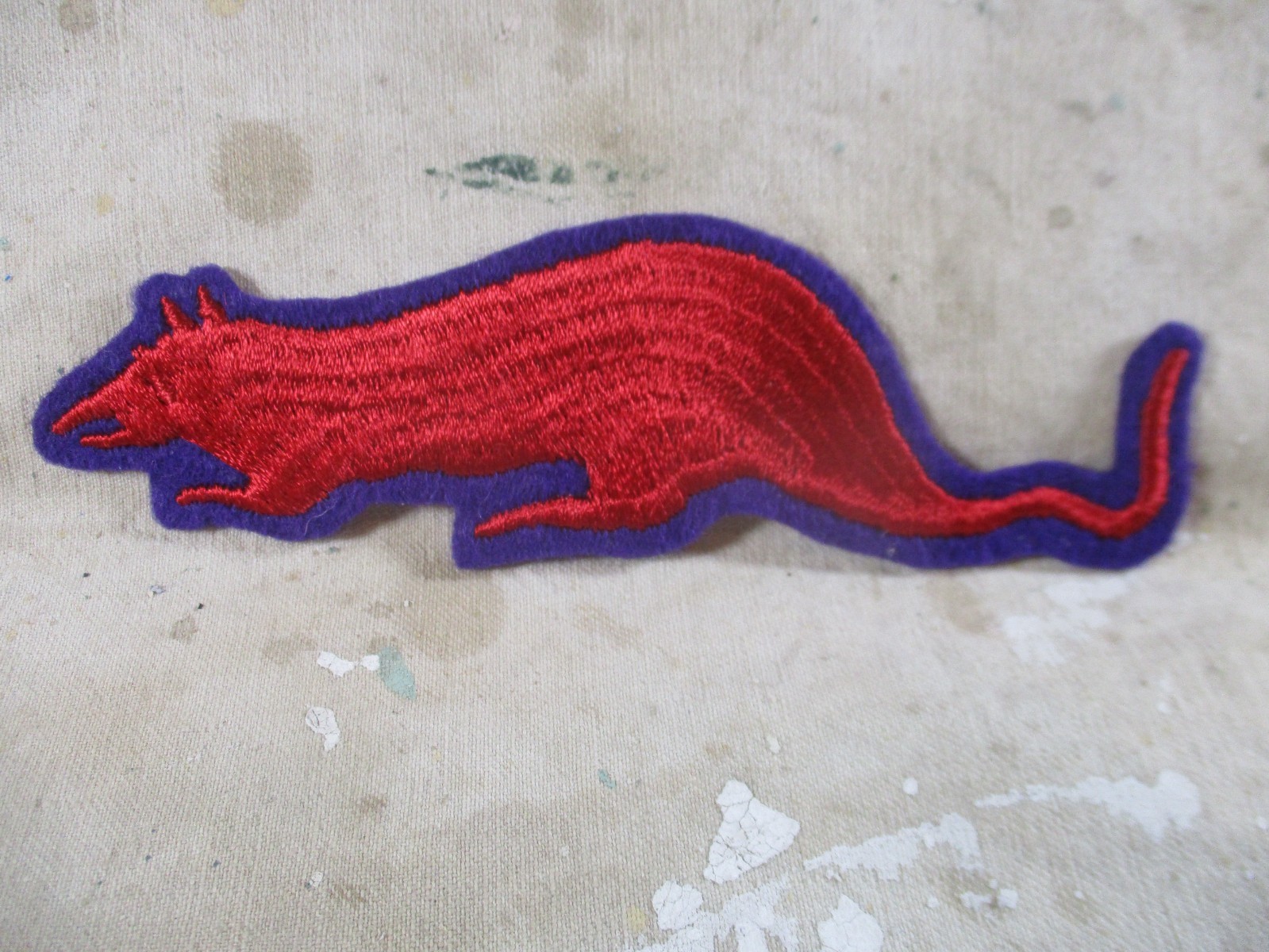 National Order of Trench Rats Red Rat Patch