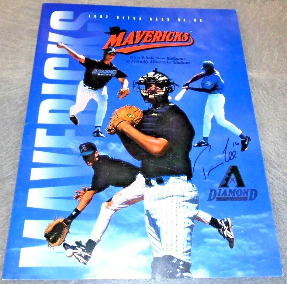 TRAVIS LEE SIGNED HD MAVERICKS PROGRAM MINOR LEAGUE BASEBALL AZ DIAMONDBACKS RAR