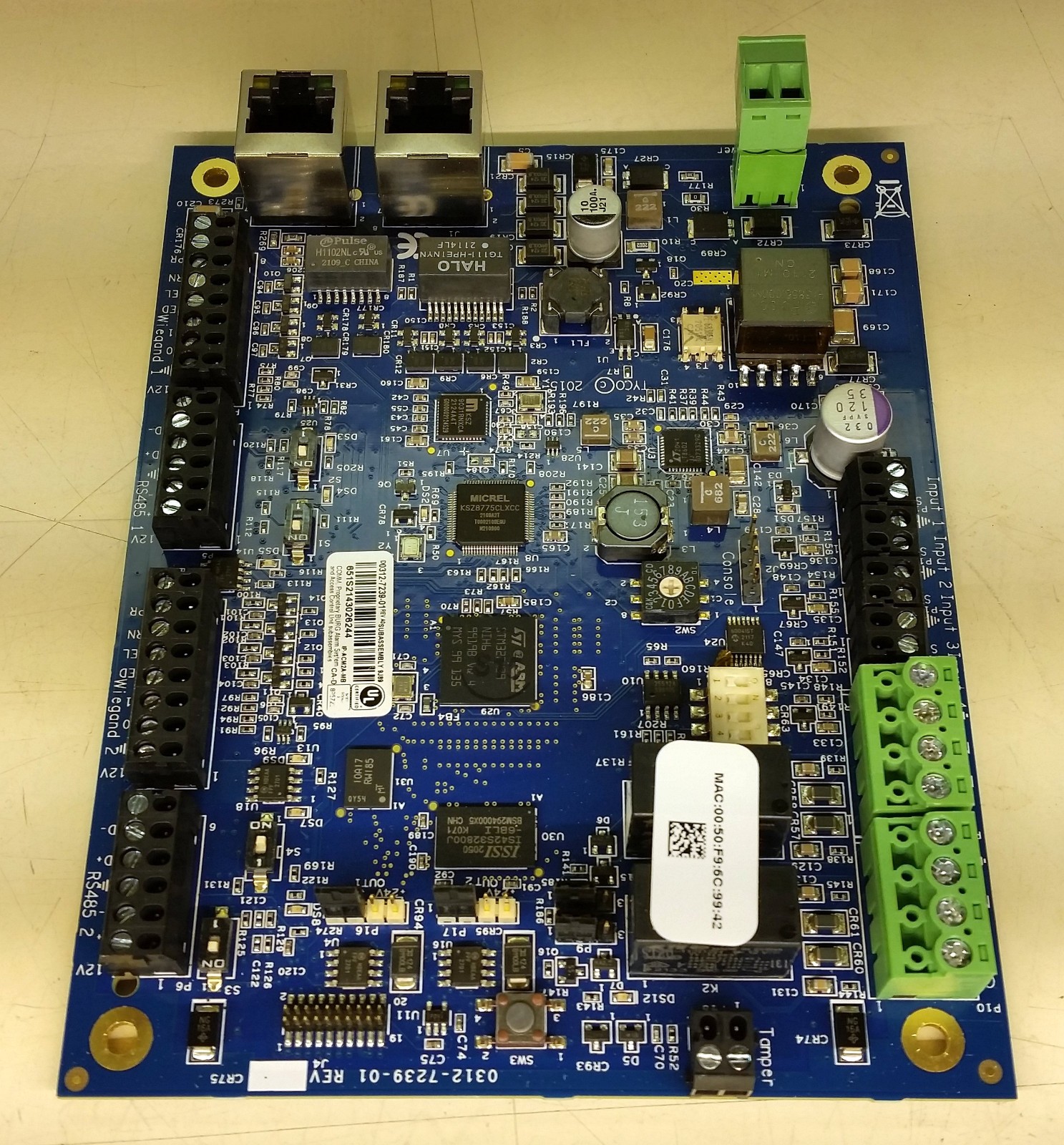 Tyco IP-ACM2A-MB Ethernet Door Access Controller Module 0312-7239-01