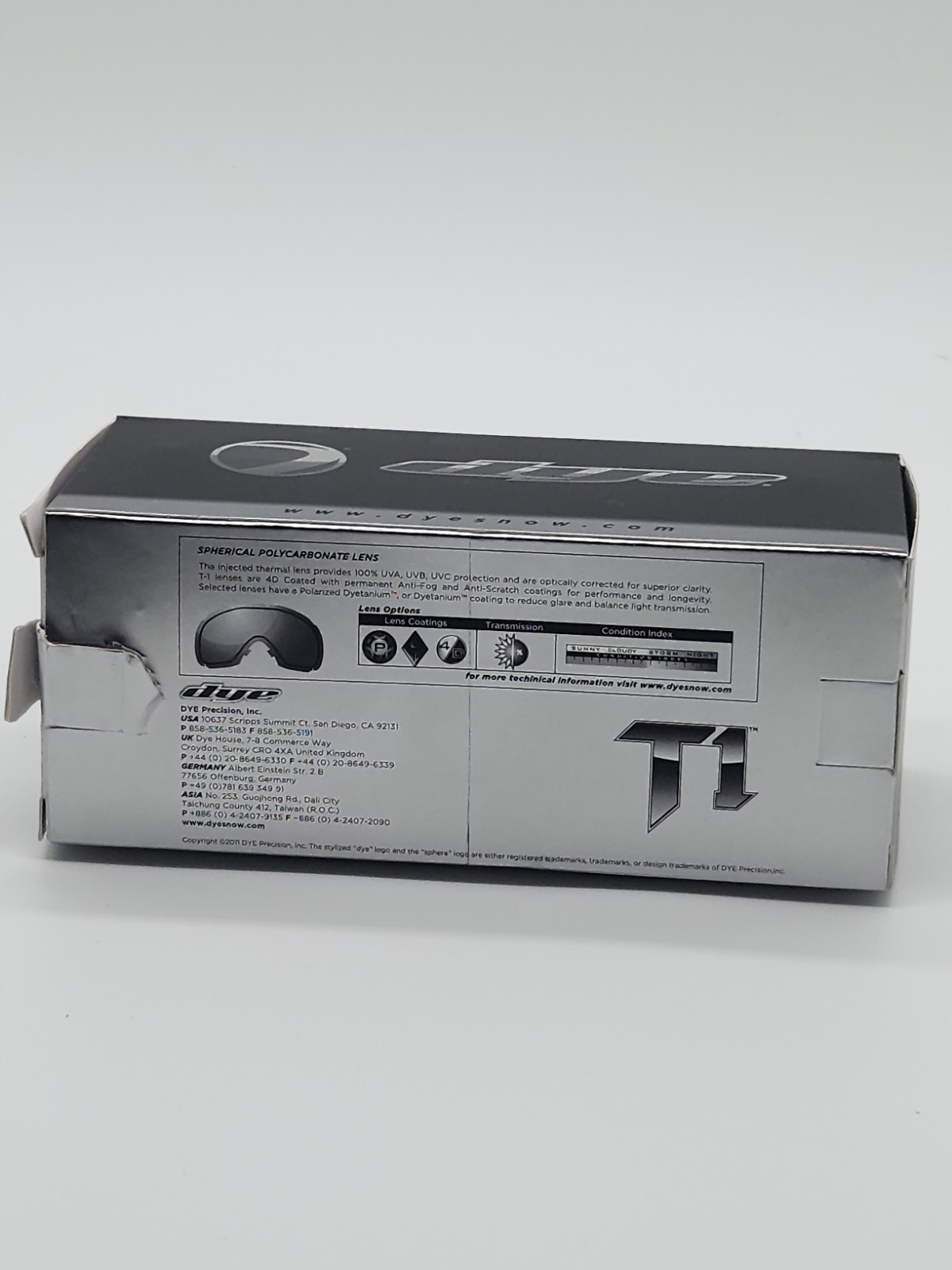 Dye T1 Replacement Lens
