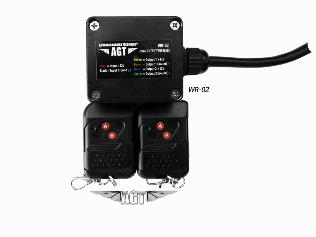 2CH Way RF Waterproof wireless Remote control & Receiver On / Off Switch 12V