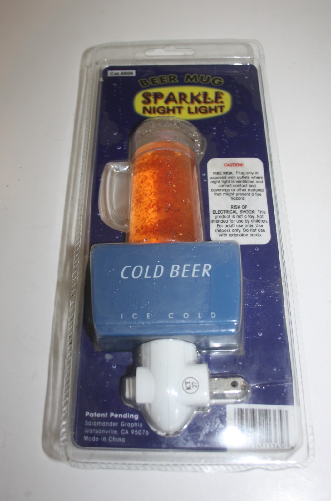Beer Mug Sparkle Night Light NEW