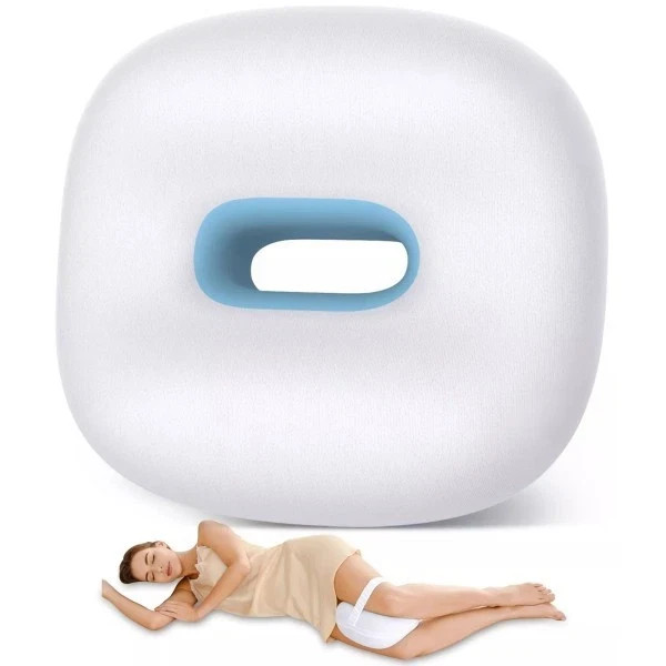 Knee Pillow for Side Sleepers, Memory Foam Leg Pillow for Side Sleeping
