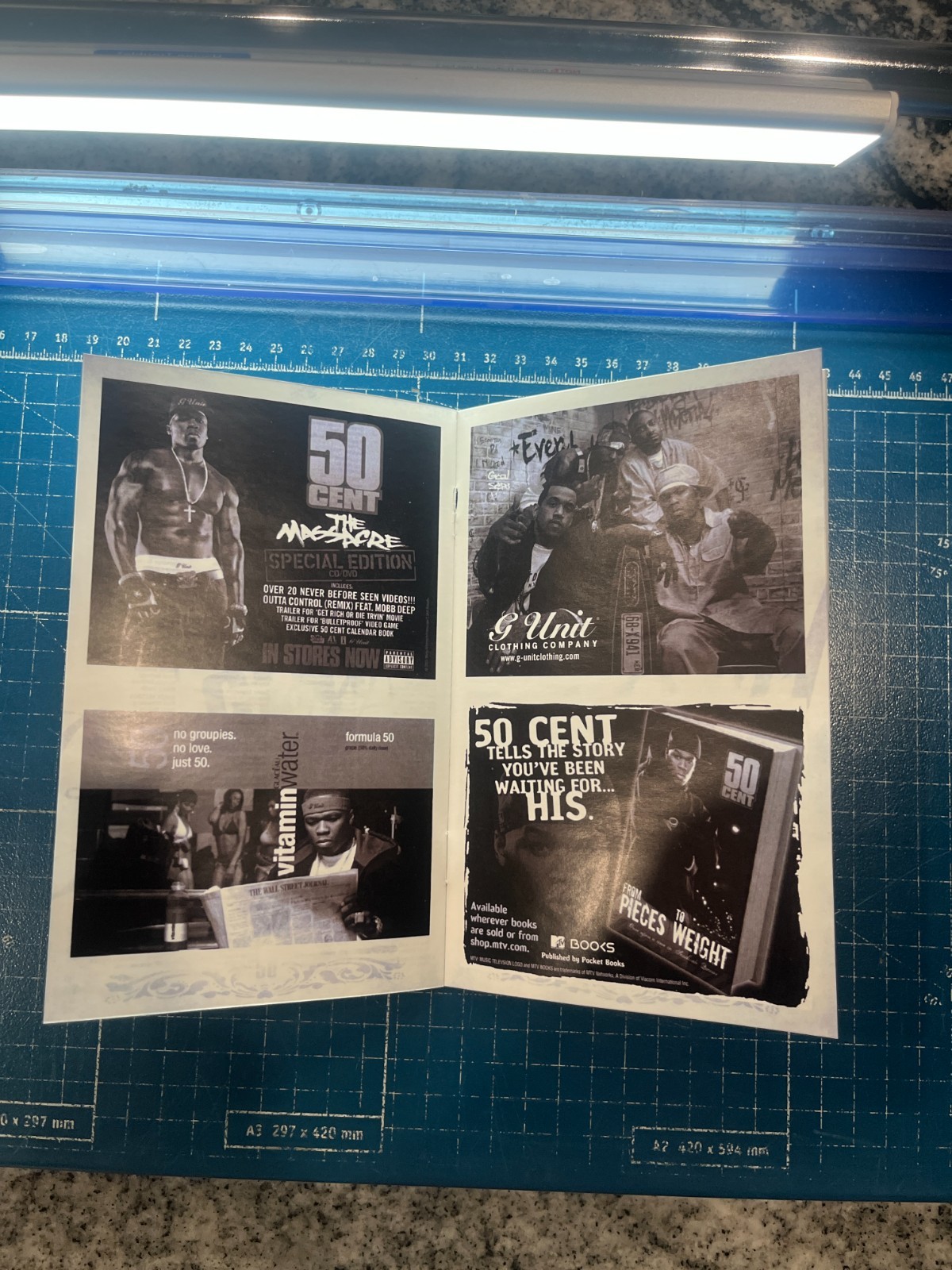 Replacement Manual for 50 Cent Bulletproff - Sony PS2 Instruction Booklet