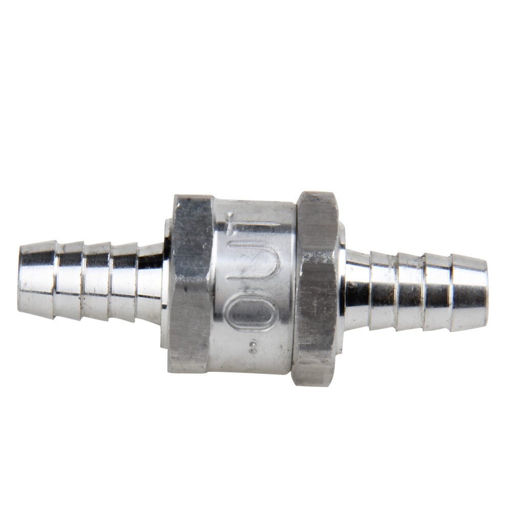 3/8" Fuel Check Valve One Way Inline Non Return Diesel Gasoline Silver 10mm