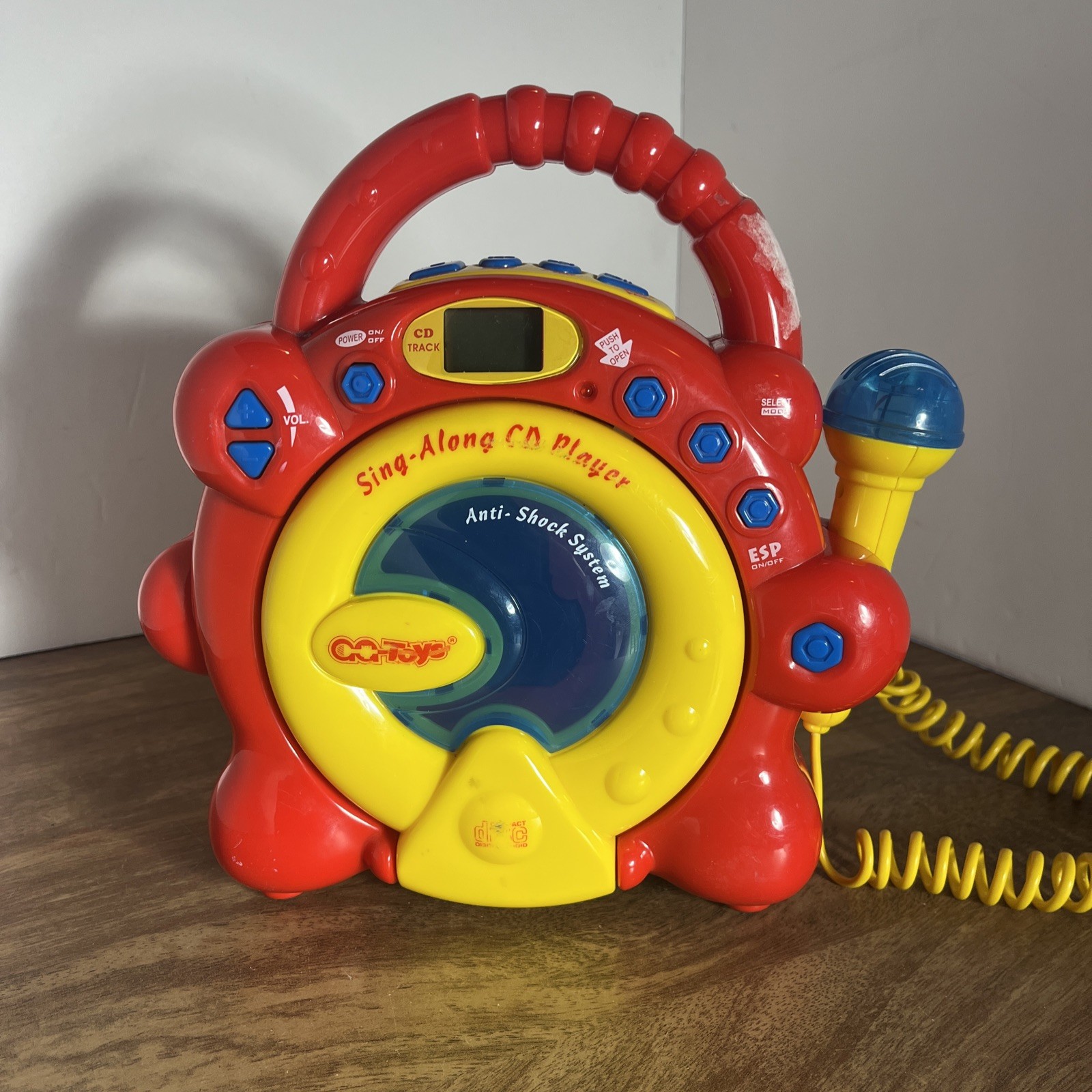 Little Virtuoso Red Sing Along CD Player with 2 Microphones- Not Tested-Used