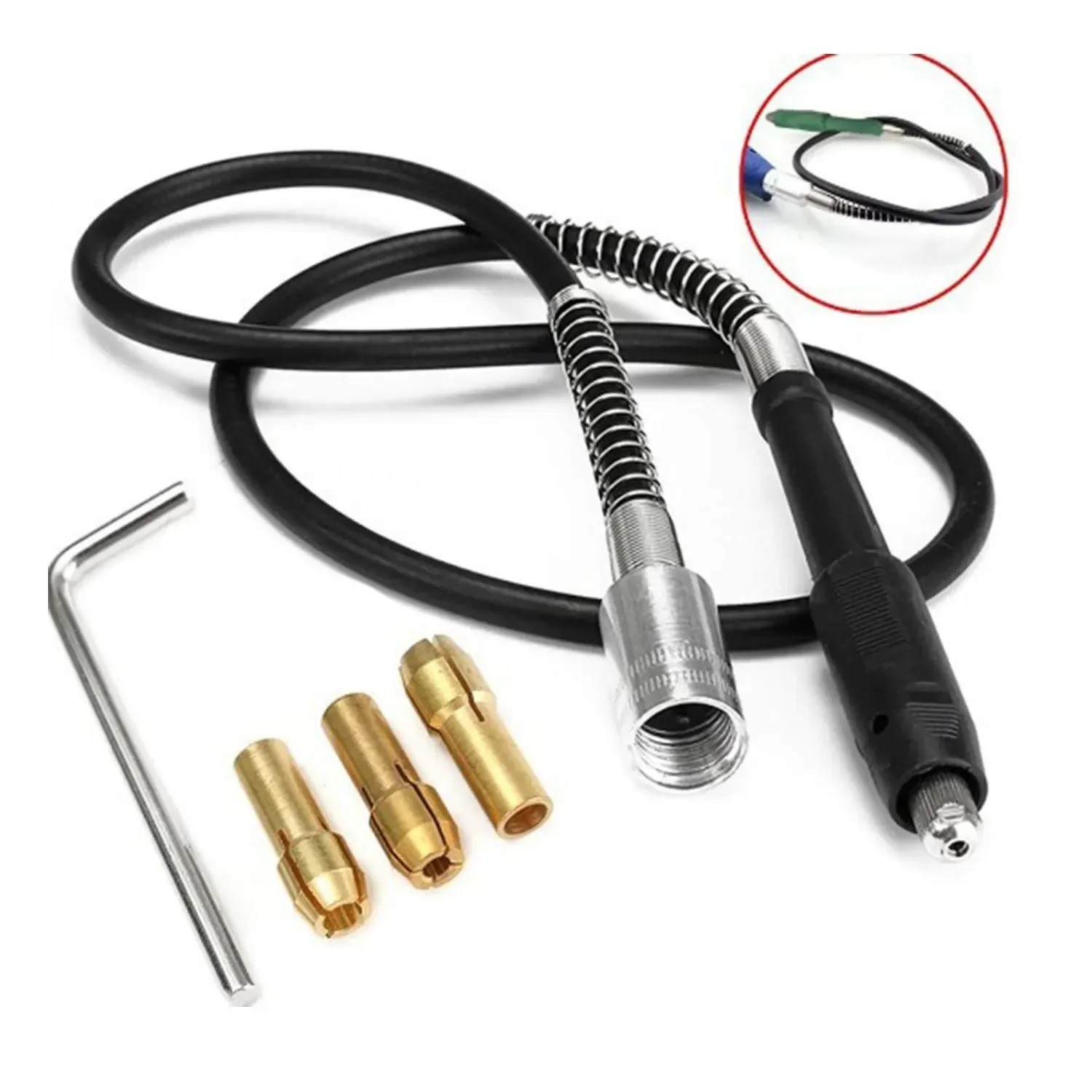 42" Extension Flexible Rotary Drill Tool Drive Flex Shaft Attachment For Dremel