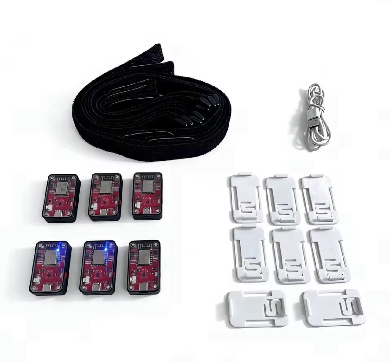 New 6pcs SlimeVR Slime 085 Grade ESP8266 LSM6DSR Low Drift Full Body Tracker Kit