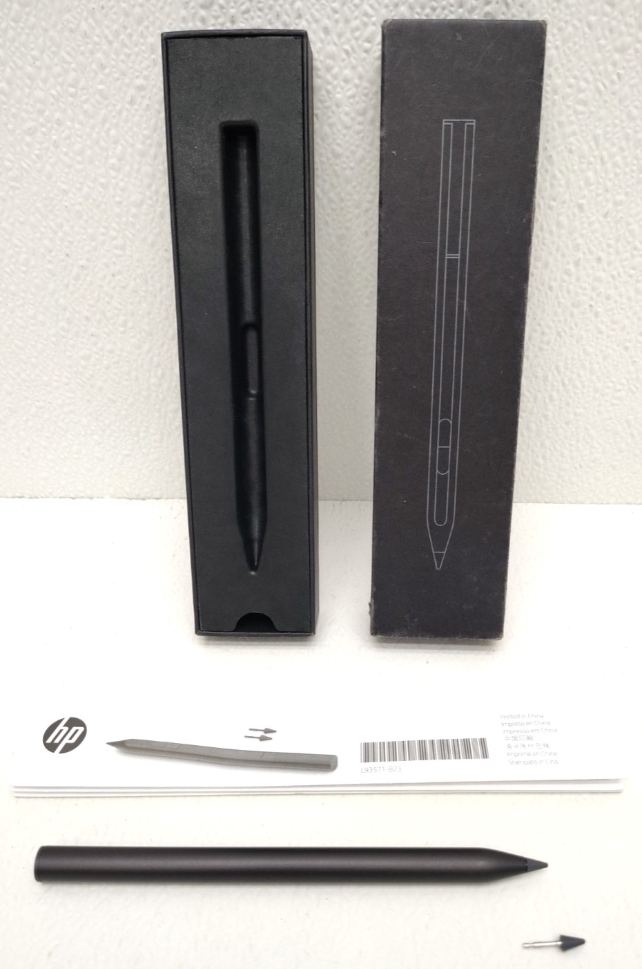 HP Genuine Rechargeable Stylus Pen Tilt M23865-001 Black (2 TIPS)
