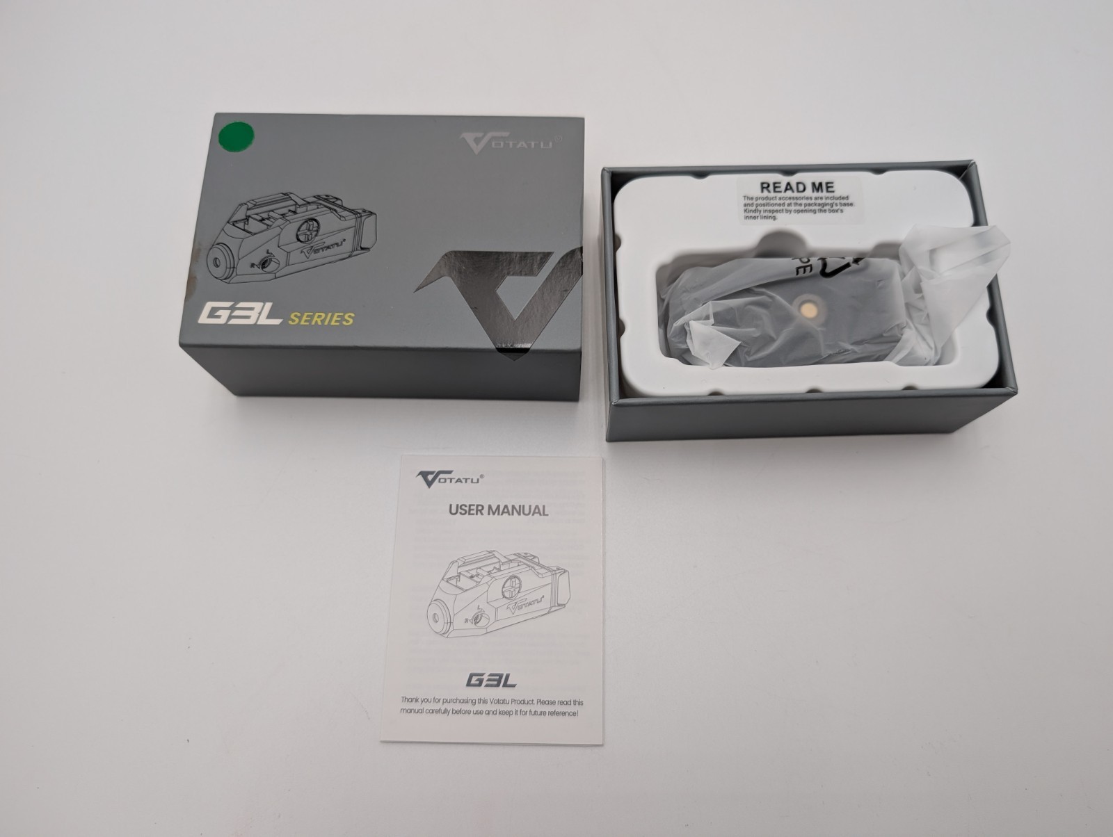 VOTATU G3L-G Laser Sight, Rechargeable Green Laser w/Adjustable Rail Keys