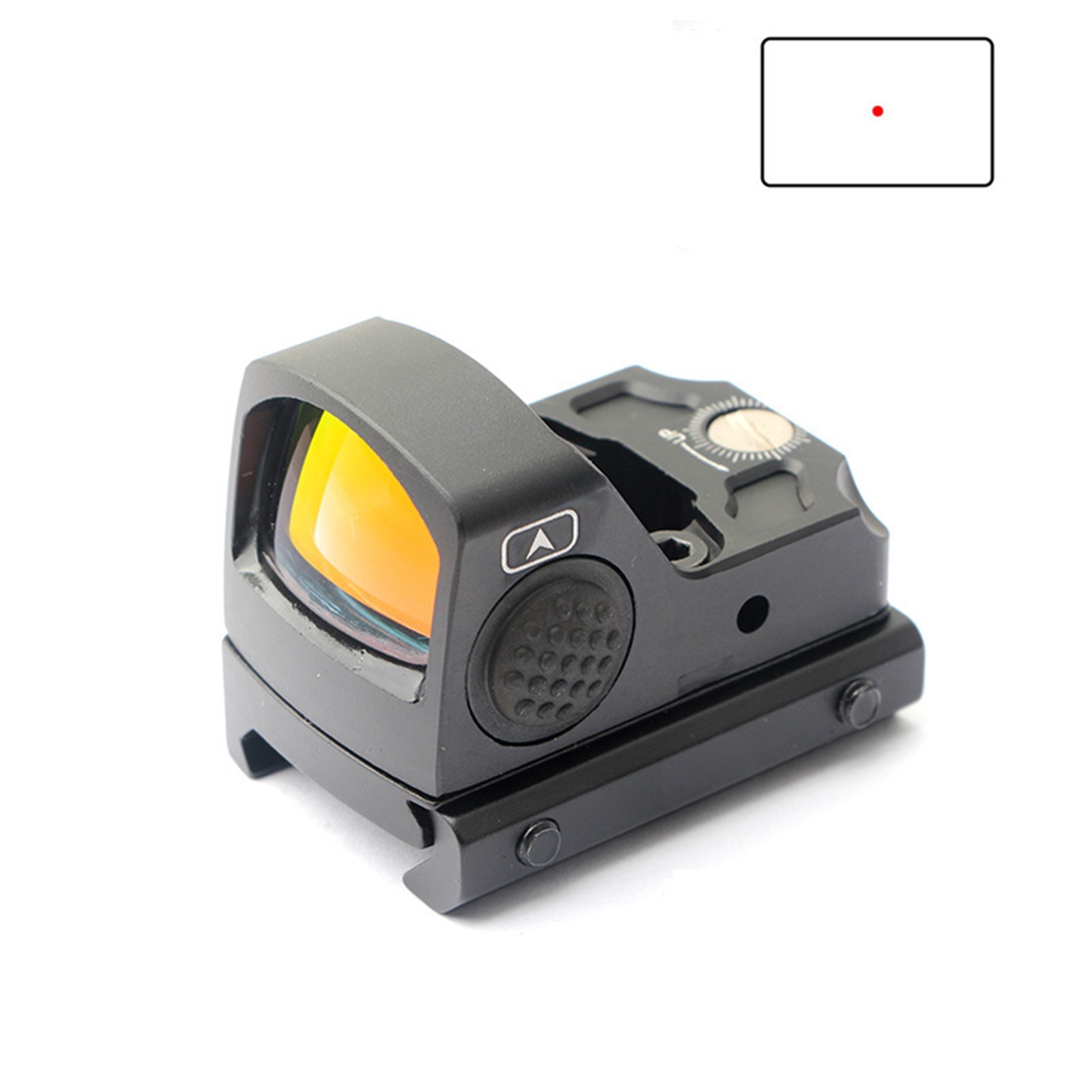 Red Dot Sight 2 MOA Reflex Air Rifle Optic Scope W/ 20mm Glock Plate Rail Mount