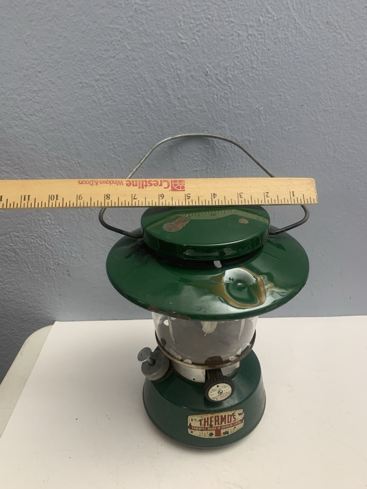 Thermos Lantern 1960's Original Model 8312 Green Vintage