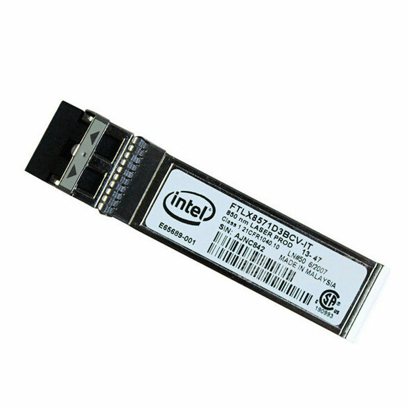 Intel E10GSFPSR FTLX8571D3BCV-IT E65689-001 SFP+ Transceiver For X520-DA2/SR2