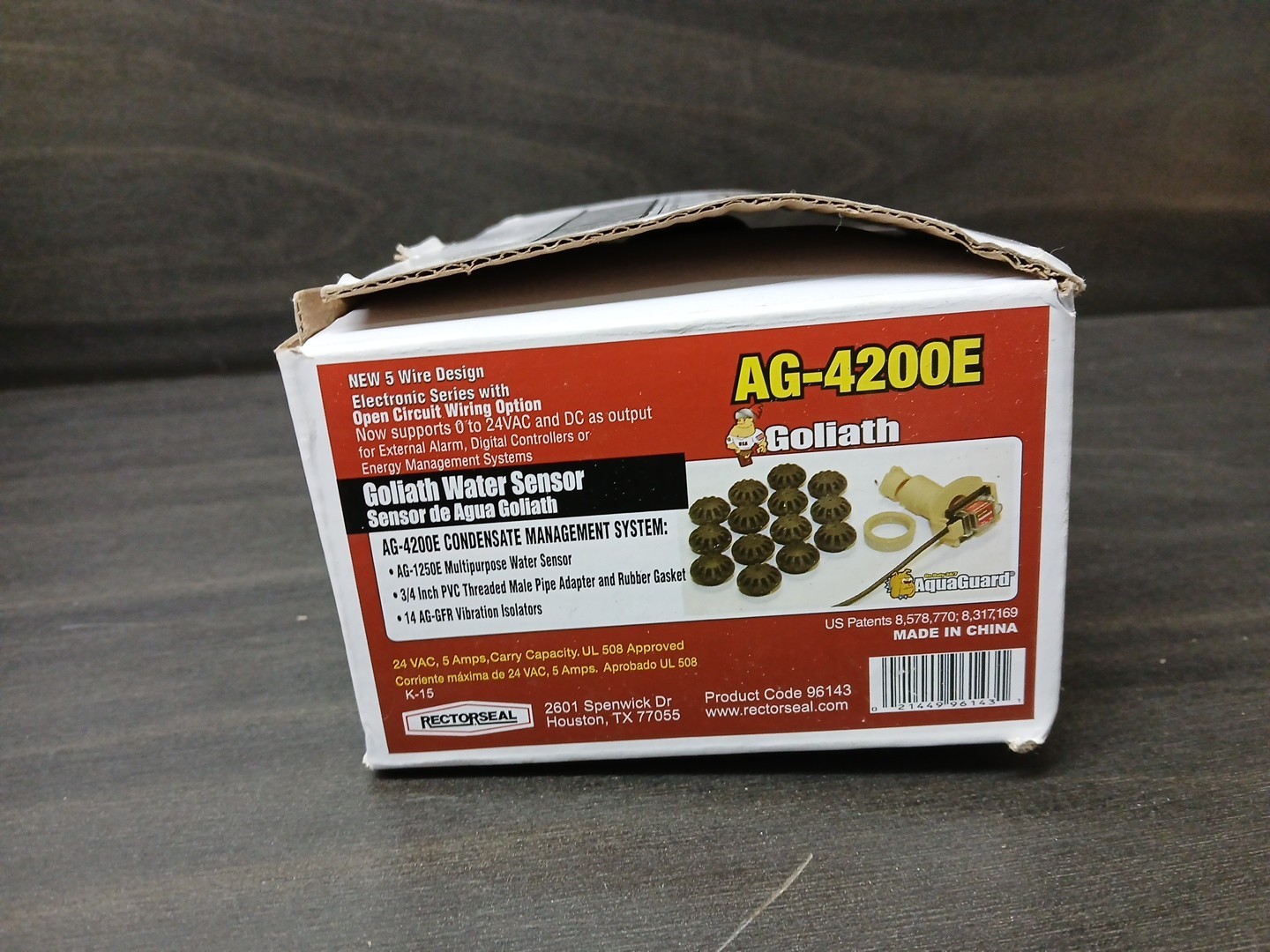 RectorSeal 96143 AG4200E Electronic Aqua Guard Water Sensor & Drain Port